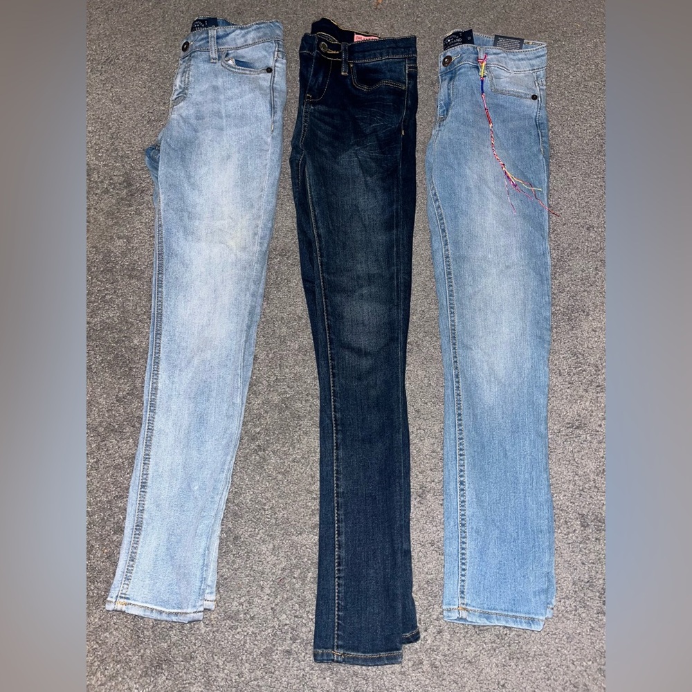 Girls Youth Set of 3 Girls Skinny Jeans – Size 12 Winter Jean Clothing Lot